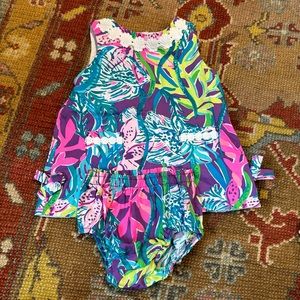 (NWOT) Lilly Pulitzer baby dress and bloomer set